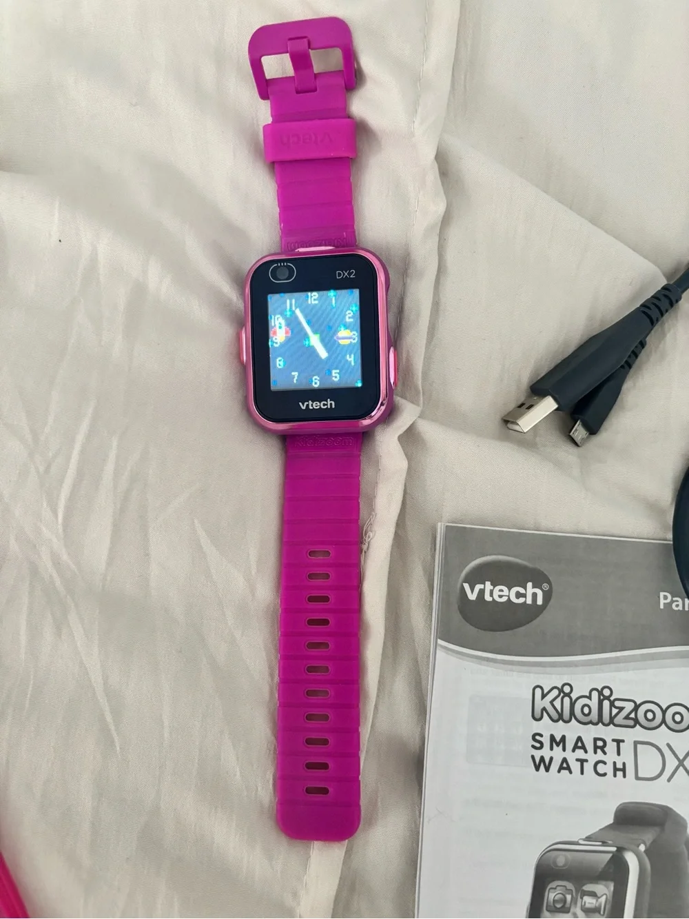 VTech Kidizoom DX2 Kids Smartwatch — Bright Pink